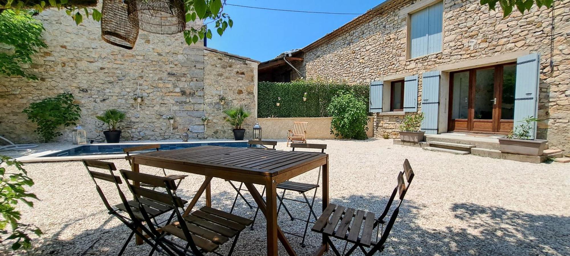 Le Mazet Sainte-Jalle, Piscine Chauffee, Jardin Clos, Barbecue En Baronnies Provencales 外观 照片